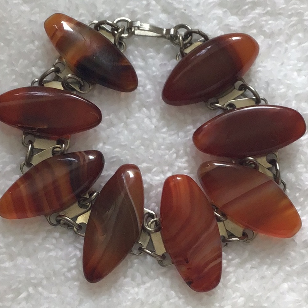 Chocolate Swirl Agate Bracelet